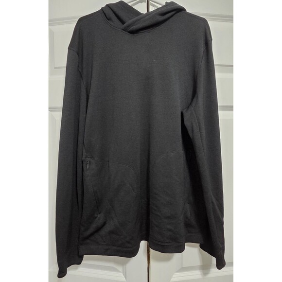 Lululemon Other - Lululemon The Long Weekend Pullover Hoodie Mens Large Black Merino Wool Comfy